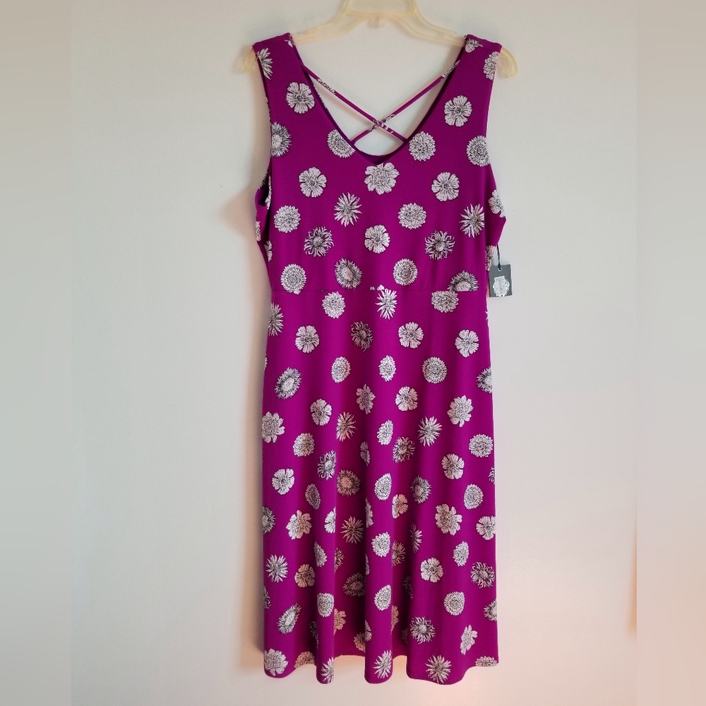 New Vince Camuto Floral  Sleeveless Dress Sz M